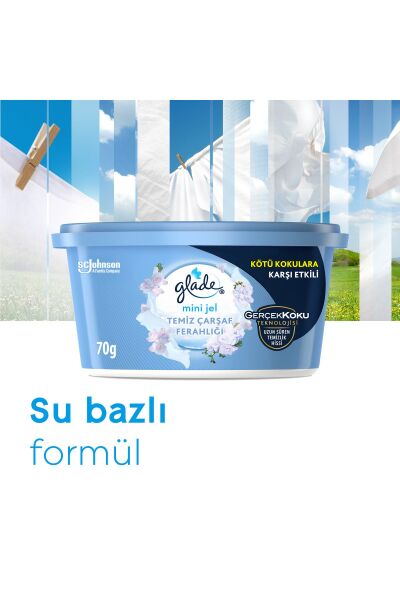 Glade Mini Jel Temiz Çarşaf Ferahlığı 70 Gr