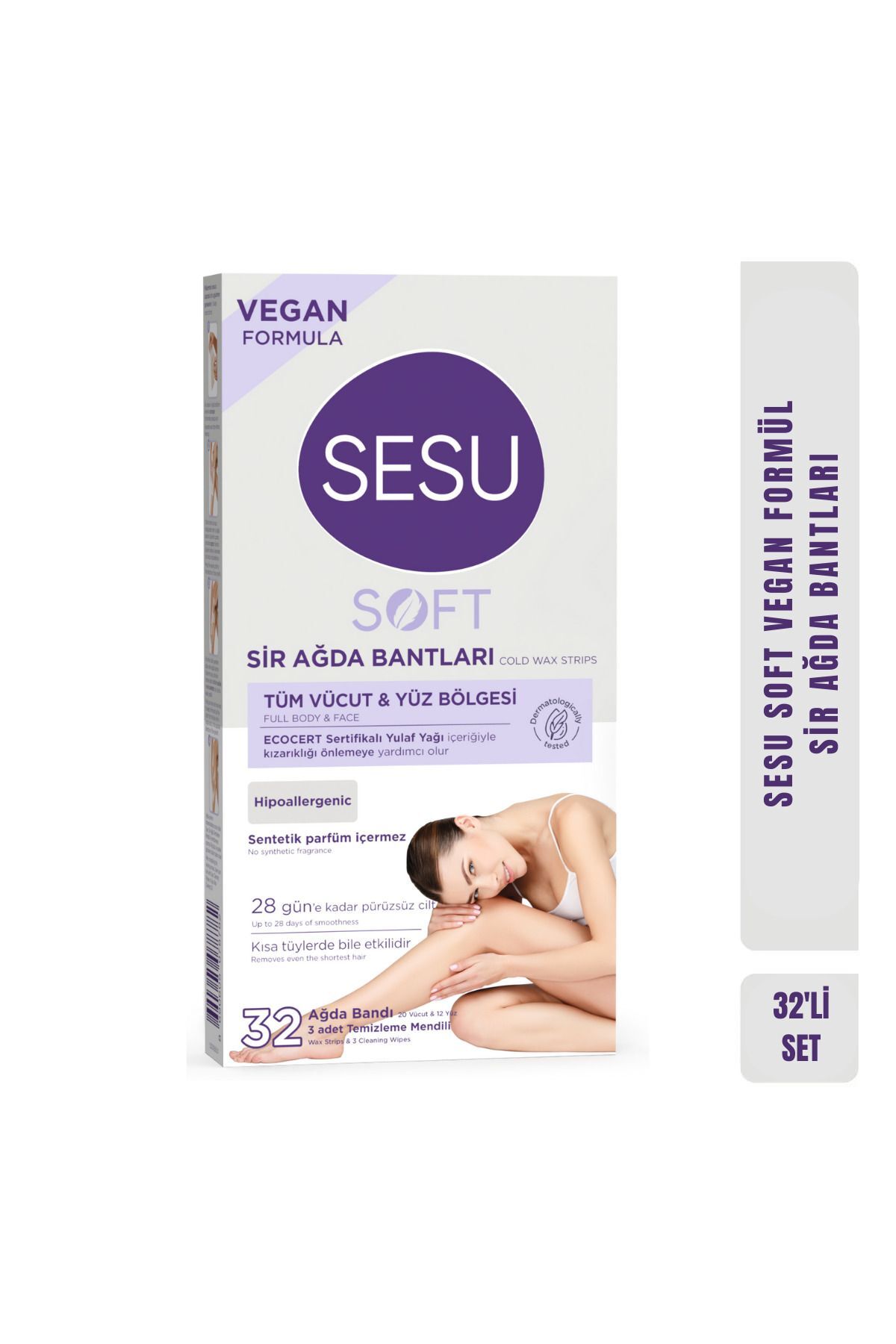 Sesu Soft Yulaf Ağda Bandı 32 Li