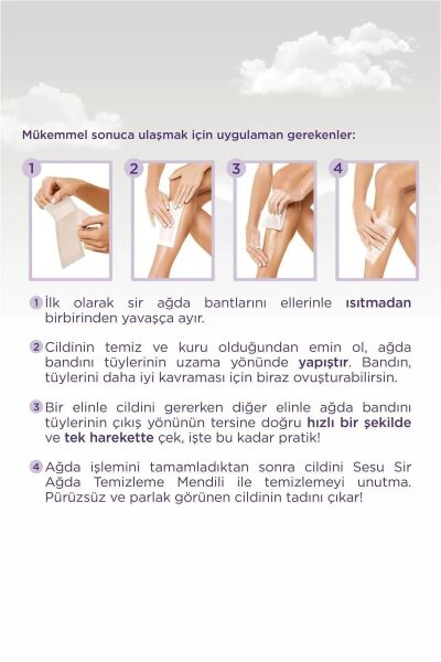 Sesu Soft Yulaf Ağda Bandı 32 Li