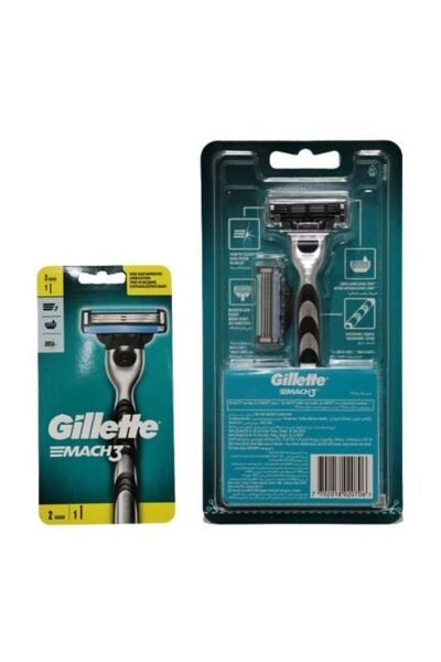 Gillette Mach3 Tıraş Makinesi Gövde + 2 Başlık