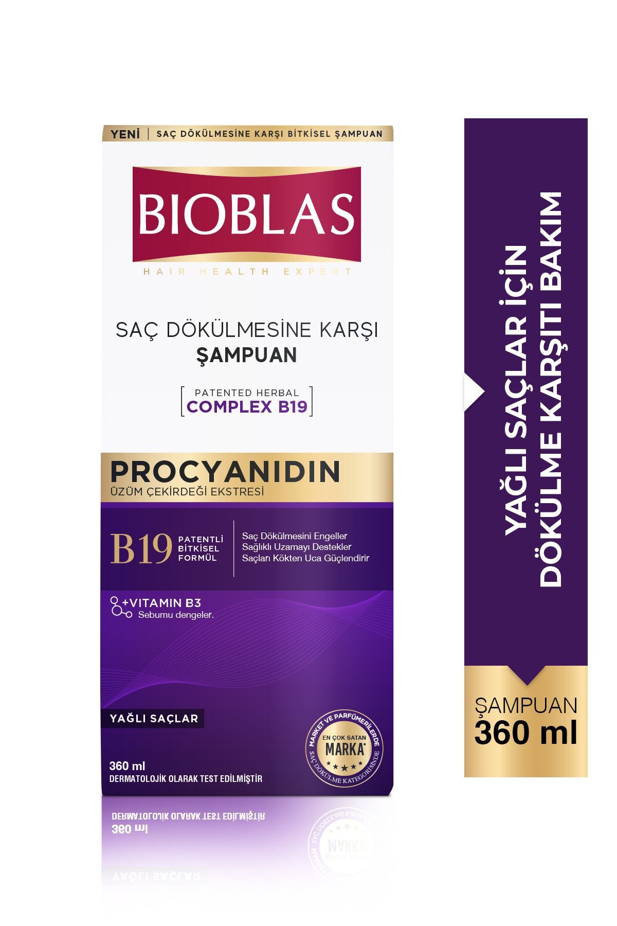 Bioblas Yağlı Saçlar İçin Arındırıcı Şampuan 360 Ml - Saç Dökülmesine & Yağlanmaya Karşı