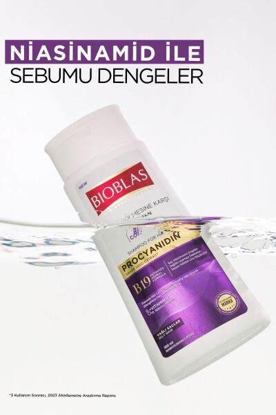 Bioblas Yağlı Saçlar İçin Arındırıcı Şampuan 360 Ml - Saç Dökülmesine & Yağlanmaya Karşı