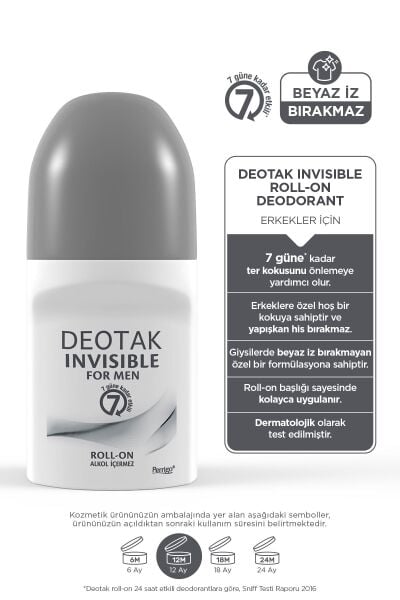 Deotak Invisible Deodorant Roll-On Men 35 ml