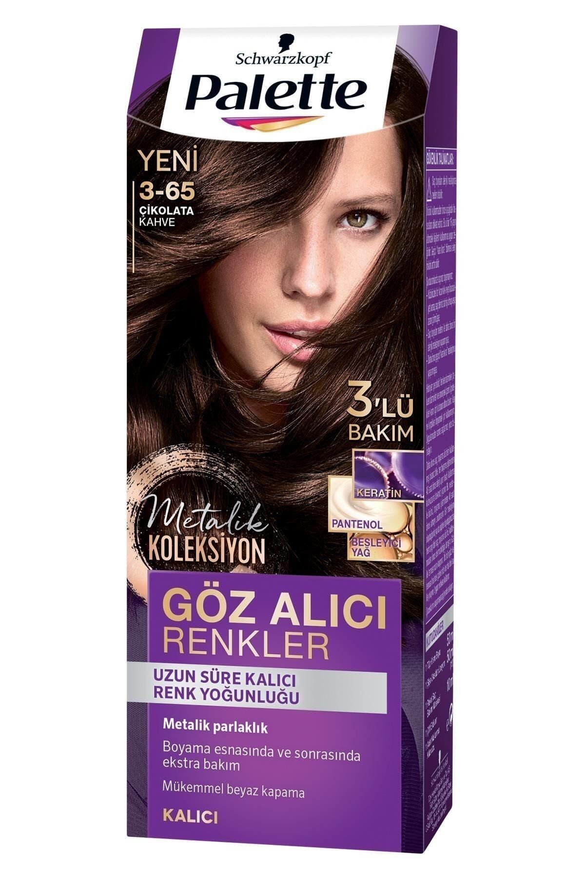 Palette Göz Alıcı Renkler 3-65 Çikolata Kahve