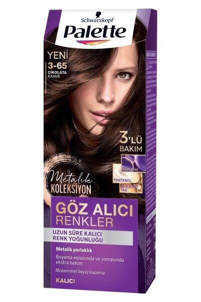 Palette Göz Alıcı Renkler 3-65 Çikolata Kahve