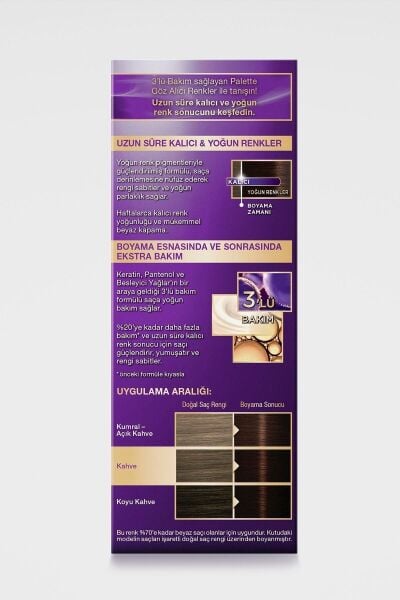Palette Göz Alıcı Renkler 3-65 Çikolata Kahve