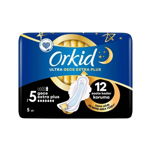 Orkid Hijyenik Ped Ultra Extra Plus Gece 5'li