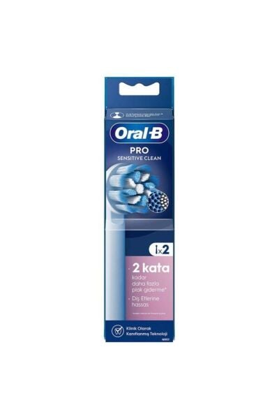 Oral-B Pro Sensitive Clean X-Filament Şarjlı Diş Fırçası Yedek Başlığı 2 Adet