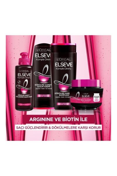 L'Oréal Paris Elseve Komple Direnç 2si1 Arada Dökülme Karşıtı Şampuan 360 Ml