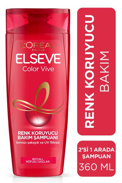 L'Oréal Paris Elseve Renk Koruyucu 2si1 Arada Şampuan 360 Ml