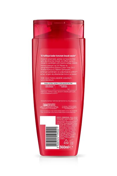 L'Oréal Paris Elseve Renk Koruyucu 2si1 Arada Şampuan 360 Ml