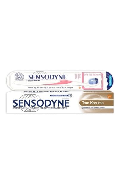 Sensodyne Tam Koruma 75 ml Diş Macunu + Tam Koruma Diş Fırçası