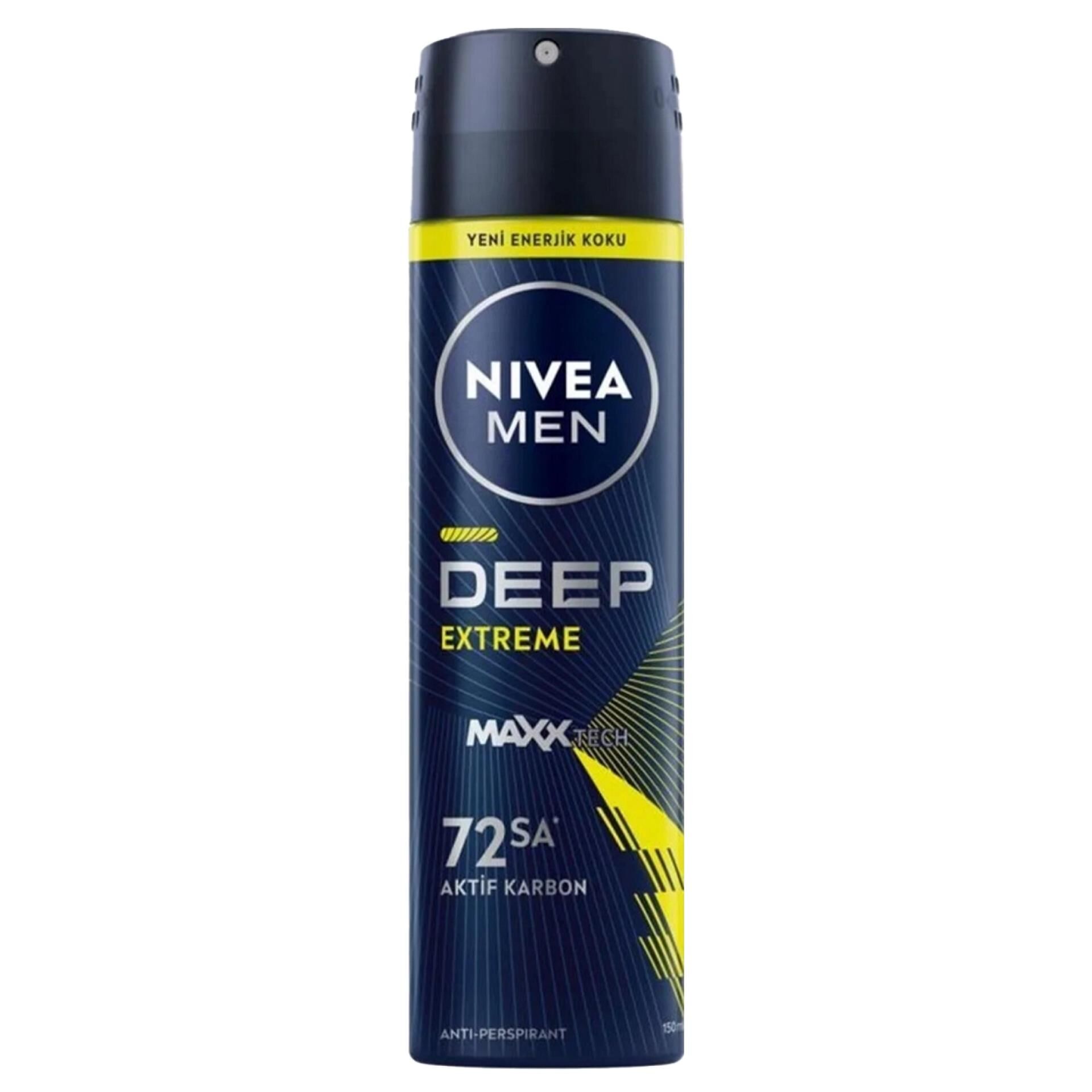 Nivea Men Erkek Sprey Deodorant Deep Extreme 150 Ml