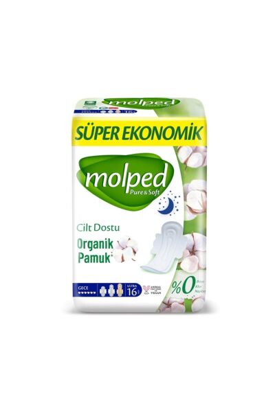Molped Hijyenik Ped Pure & Soft Gece 16'lı