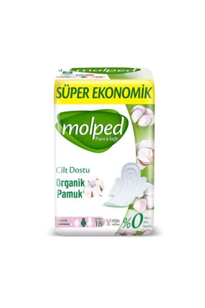 Molped Hijyenik Ped Pure & Soft Uzun 18'li