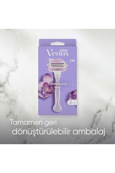 Gillette Venüs Comfortglide Breeze Kadın Tıraş Bıçağı + 2 Yedek Başlık