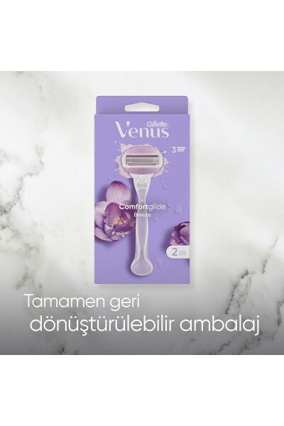 Gillette Venüs Comfortglide Breeze Kadın Tıraş Bıçağı + 2 Yedek Başlık