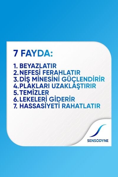 Sensodyne Tam Koruma ve Beyazlatıcı Diş Macunu 50 ml