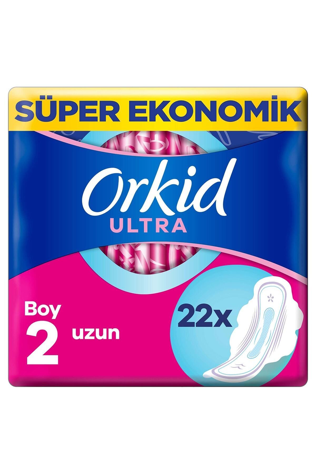 Orkid Ultra Extra Hijyenik Ped Uzun Süper Ekonomik Paket 22'li