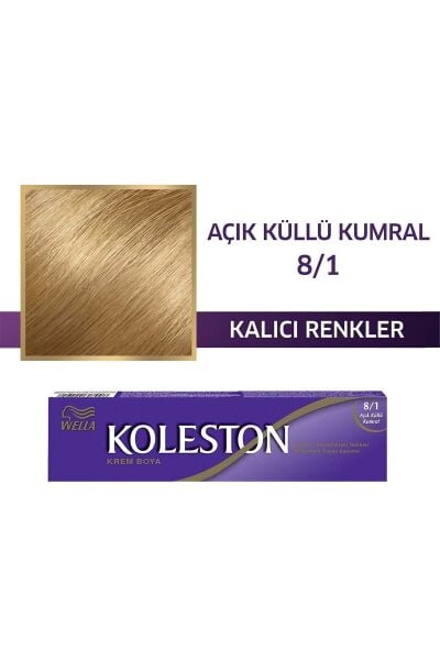 Wella Koleston Tüp Saç Boyası 8/1 Açık Küllü Kumral