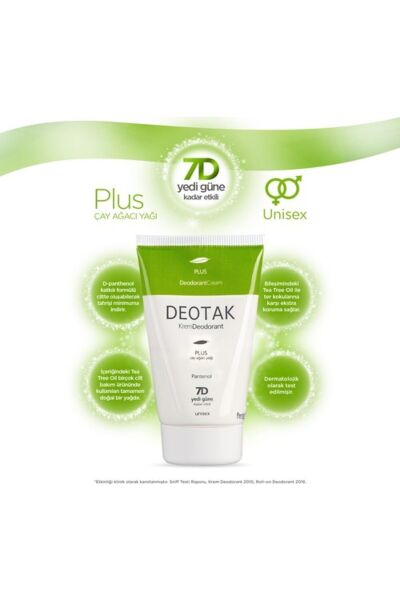 Krem Deodorant Deotak 35 ml Çay Ağacı Yağı