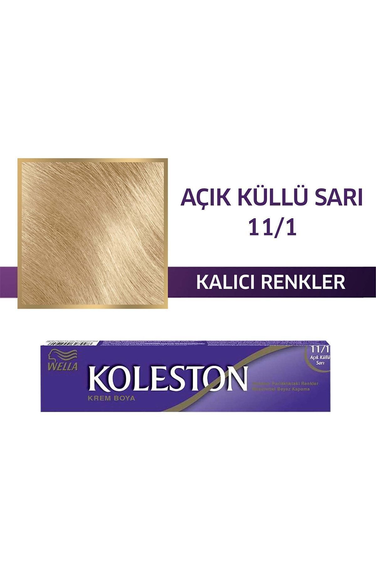 Wella Koleston Tüp Saç Boyası 11/1 Açık Küllü Sarı