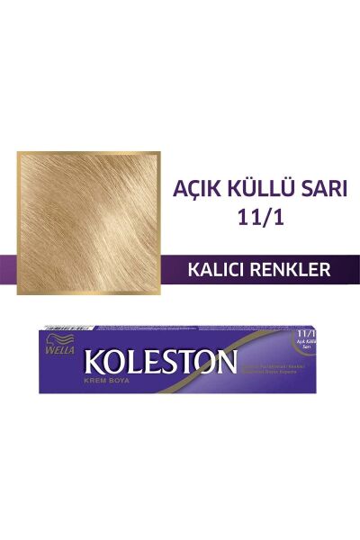 Wella Koleston Tüp Saç Boyası 11/1 Açık Küllü Sarı