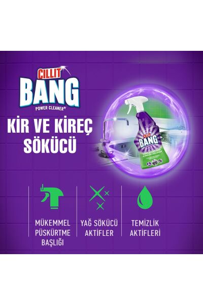 Cillit Bang Mutfak Temizleyici Yağ ve Kir Sökücü Sprey 750 Ml