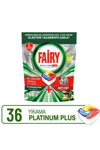 Fairy Platinum Plus 36 Yıkama Bulaşık Makinesi Tableti