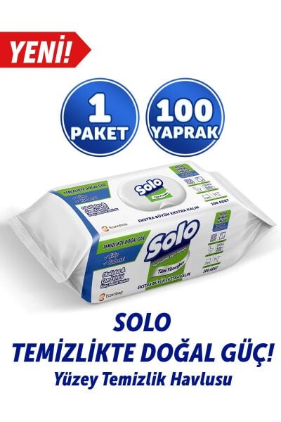 Solo Yüzey Temizlik Havlusu Okaliptus & Çam 100'lü
