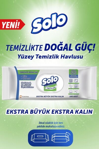 Solo Yüzey Temizlik Havlusu Okaliptus & Çam 100'lü