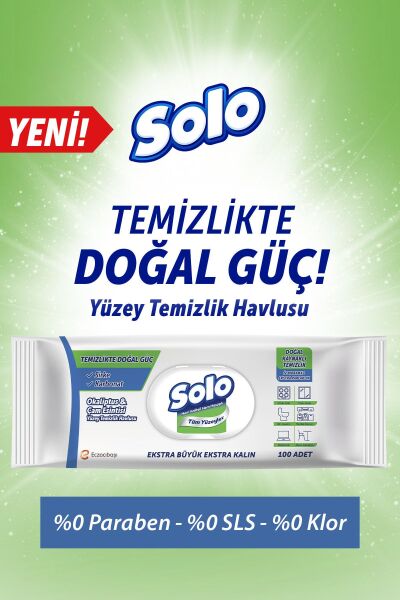 Solo Yüzey Temizlik Havlusu Okaliptus & Çam 100'lü