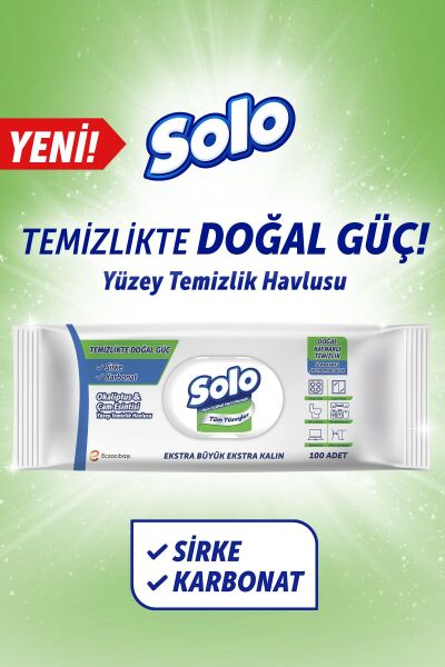 Solo Yüzey Temizlik Havlusu Okaliptus & Çam 100'lü