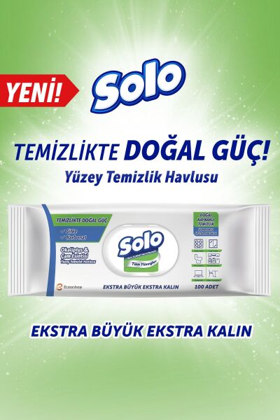 Solo Yüzey Temizlik Havlusu Okaliptus & Çam 100'lü