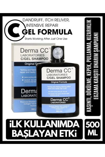 Derma CC C/Gel Şampuan 500 Ml Kepek Ve Dökülme Karşıtı
