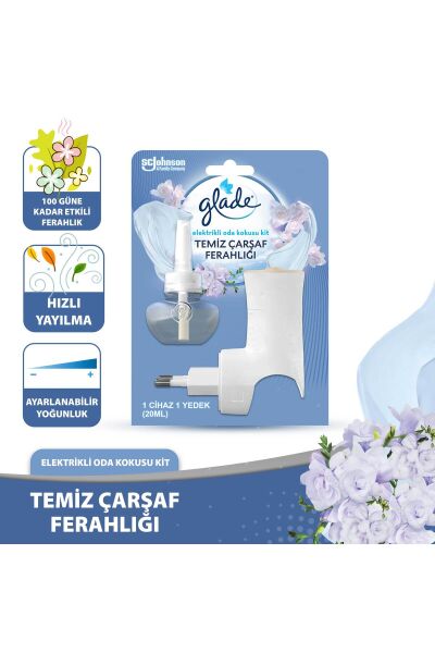 Glade Elektrikli Oda Kokusu Kit Temiz Çarşaf