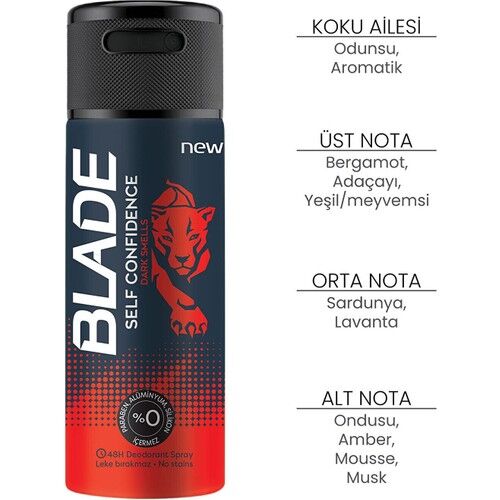 Blade 150 Ml Self Confidence Deodorant