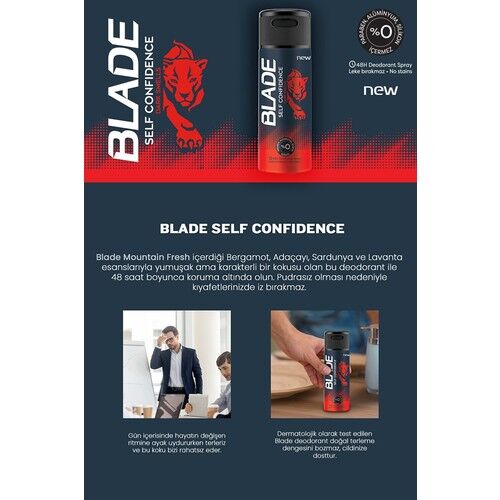 Blade 150 Ml Self Confidence Deodorant