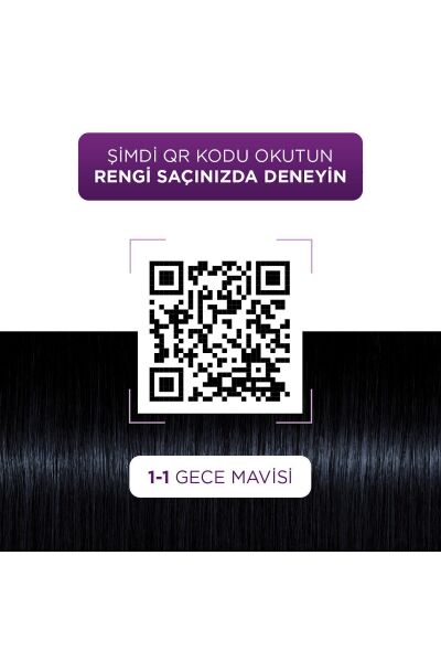 Palette Saç Boyası Natural Göz Alıcı Renk 1-1 Gece Mavisi