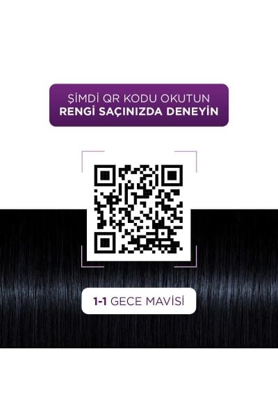 Palette Saç Boyası Natural Göz Alıcı Renk 1-1 Gece Mavisi
