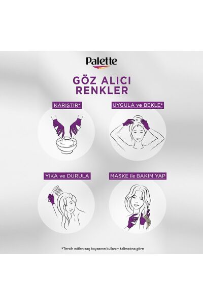 Palette Saç Boyası Natural Göz Alıcı Renk 1-1 Gece Mavisi