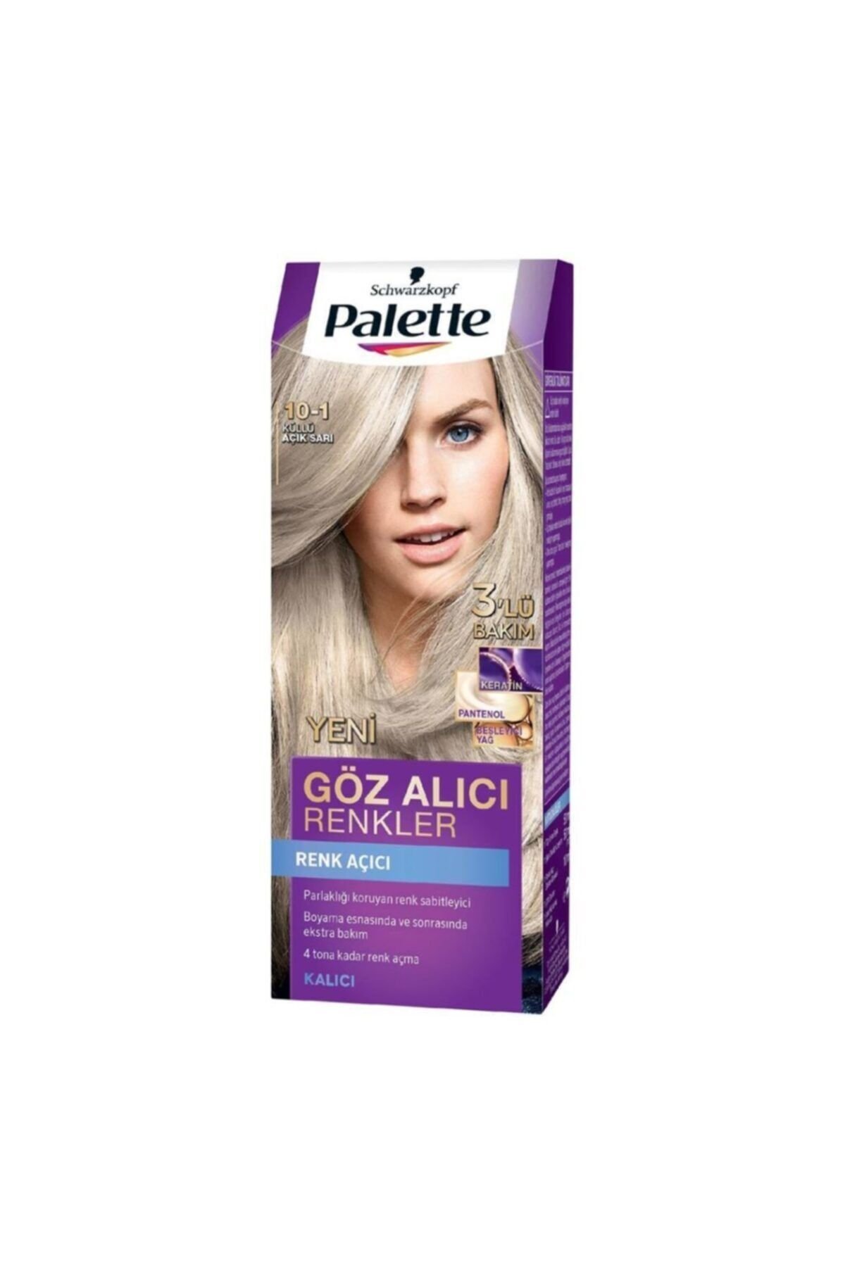 Palette Saç Boyası Natural Göz Alıcı Renk 10-1 Küllü Açık Sarı