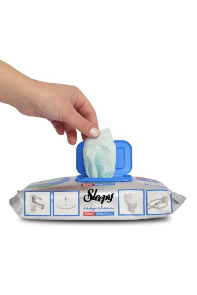 Sleepy Easy Clean Süper Kireç Çözücü Yüzey Temizlik Havlusu & Mendili 30 Yaprak