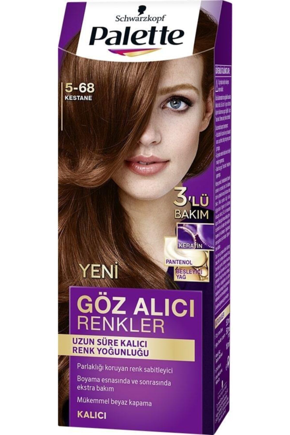 Palette Saç Boyası Natural Göz Alıcı Renk 5-68 Kestane
