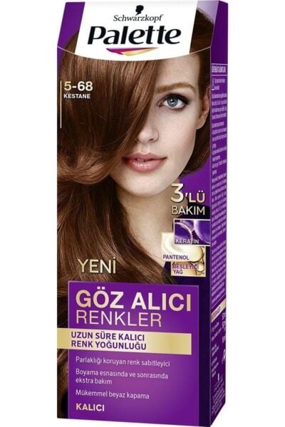 Palette Saç Boyası Natural Göz Alıcı Renk 5-68 Kestane