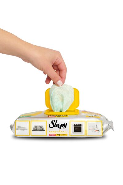 Sleepy Easy Clean Süper Yağ Çözücü Yüzey Temizlik Havlusu&Mendili 30 Yaprak