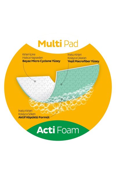 Sleepy Easy Clean Süper Yağ Çözücü Yüzey Temizlik Havlusu&Mendili 30 Yaprak