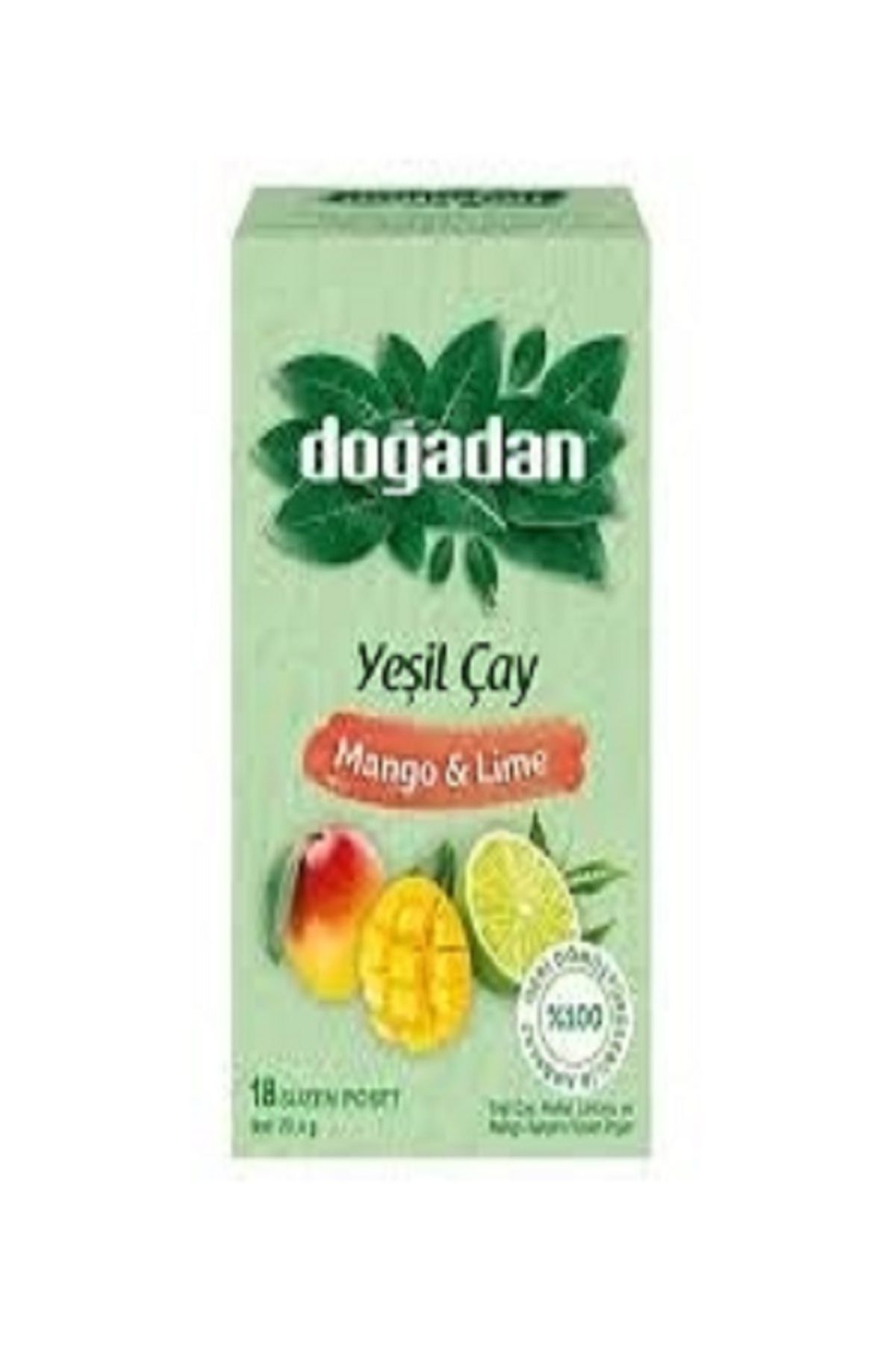 Doğadan Yeşil Çay Mango & Lime 18'li