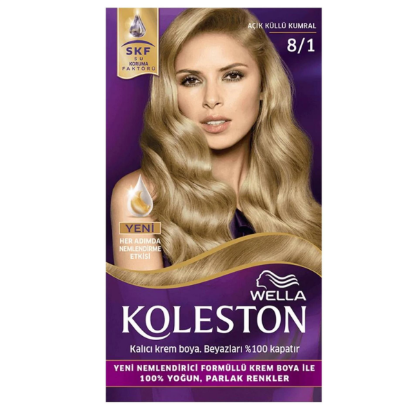 Wella Koleston Kit Saç Boyası 8/1 Açık Küllü Kumral