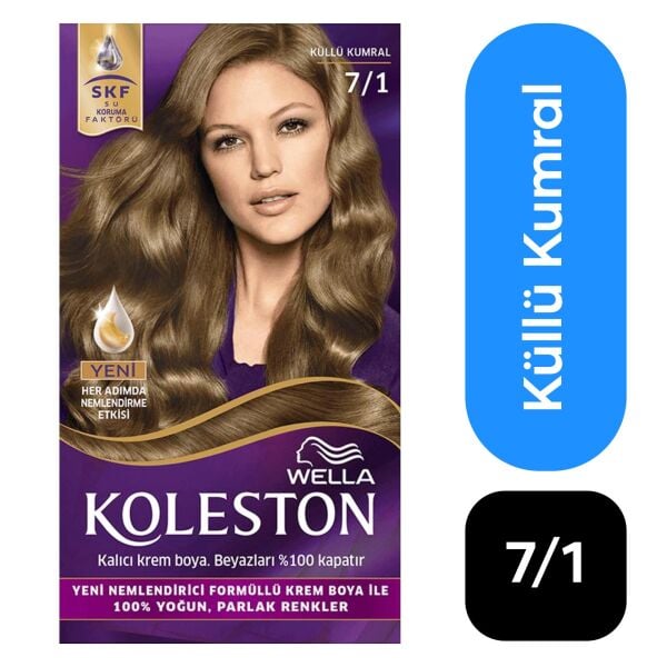 Wella Koleston Kit Saç Boyası 7/1 Küllü Kumral